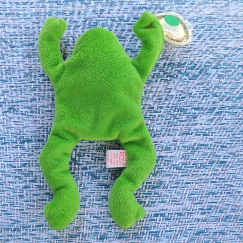 TY LEGS the FROG Beanie Baby 1993 Vintage Toy Collectible ✨ BD 4-25-93 - Picture 4 of 9